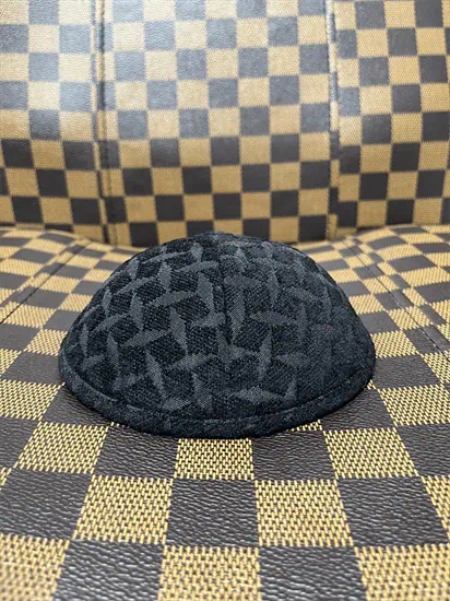 כיפה קטיפה מעוינים